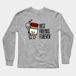 Best friends forever peanut butter / spoon BFF Long Sleeve T-Shirt